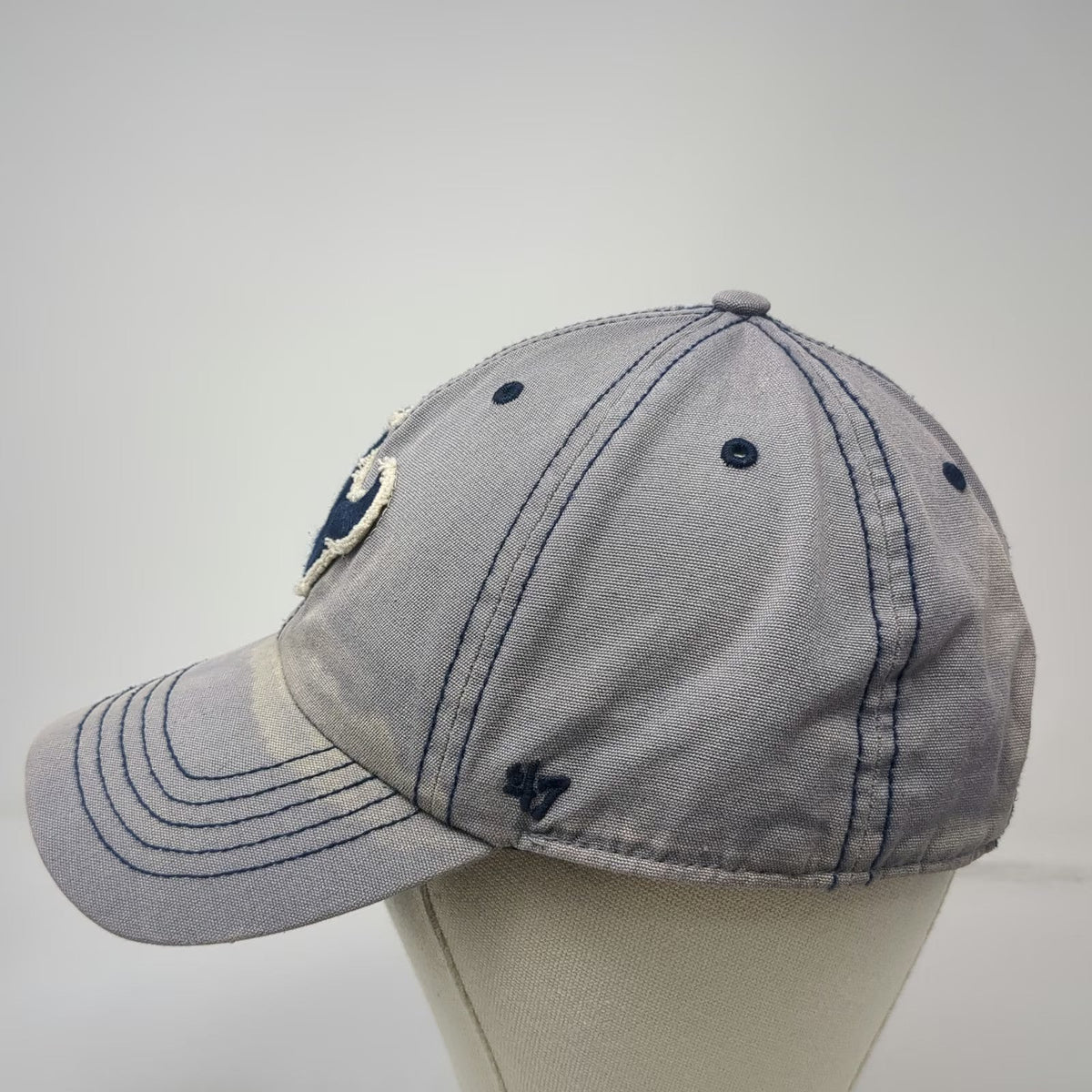 '47 Houston Texans NFL Gray One Size Cap Distressed Logo Patch Slideback Hat