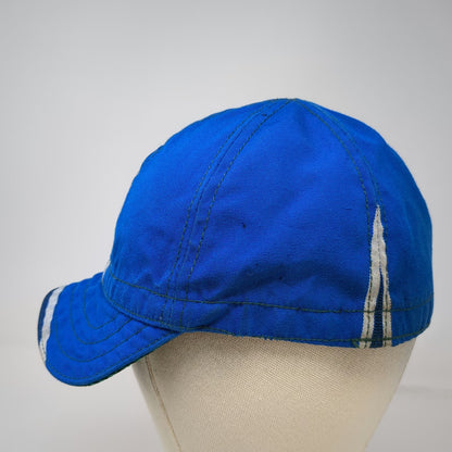 Landry Cap Baseball Cap Blue 7 1/8 Geometric Stripe Fitted USA Made Hat Vintage