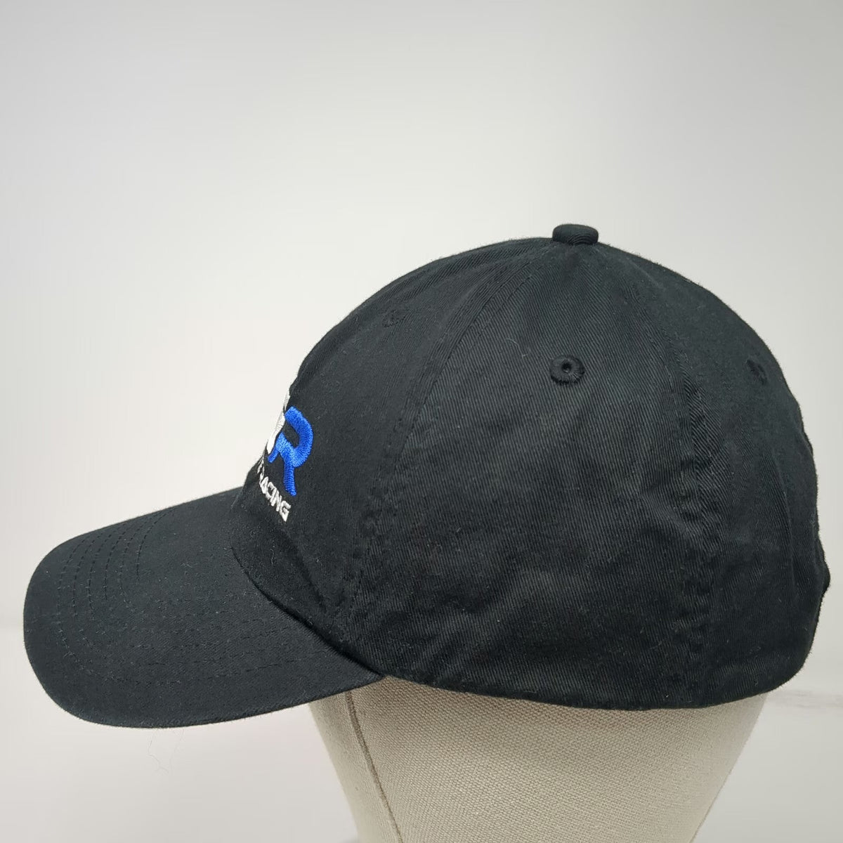 Jack Grote Racing JGR Black OSFM Baseball Cap Cotton Adjustable Slideback Hat