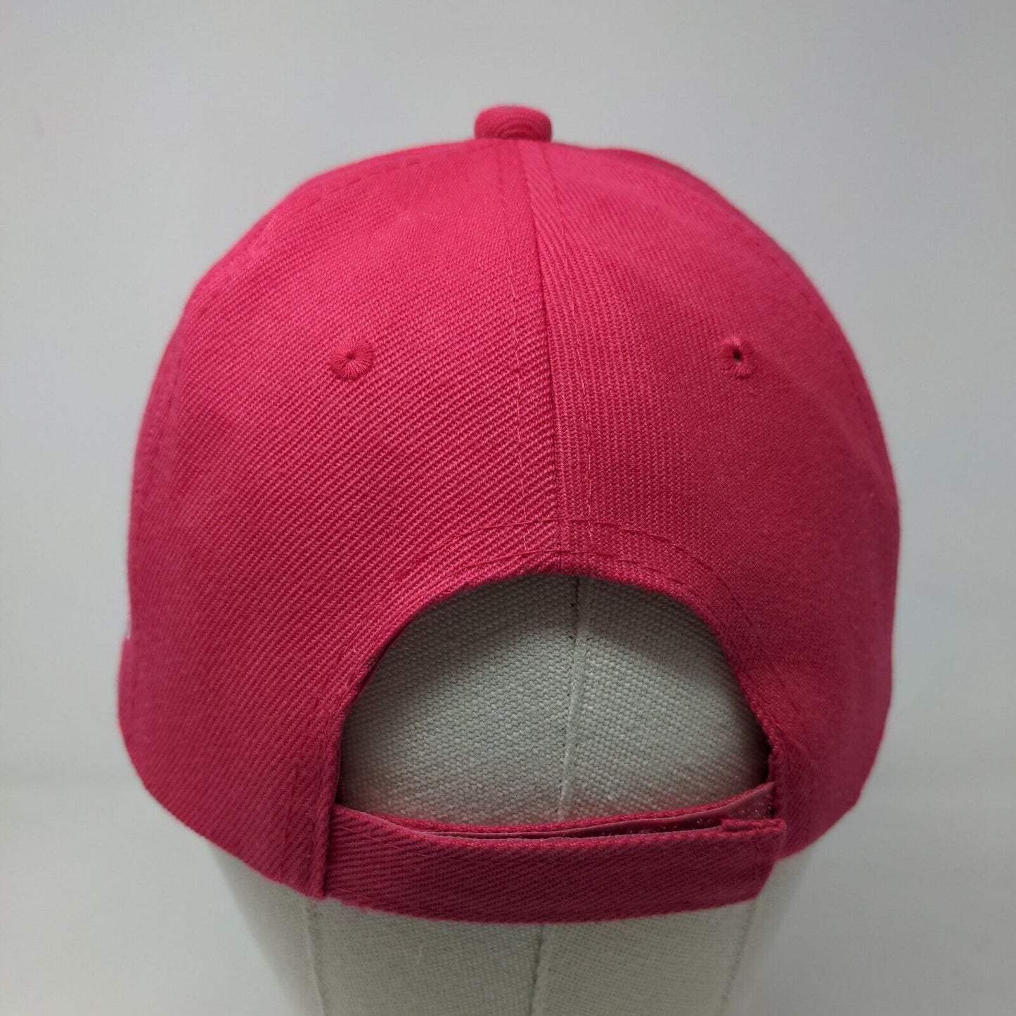 Unbranded Women's Strapback Hat Pink OSFA Embroidered Air Force Mom Logo Acrylic