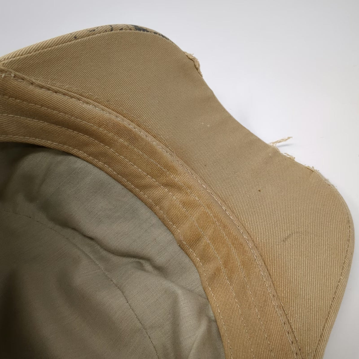 Leader Army Cap Beige One Size Skull Rebel Distressed Studded Ornate Cotton Hat