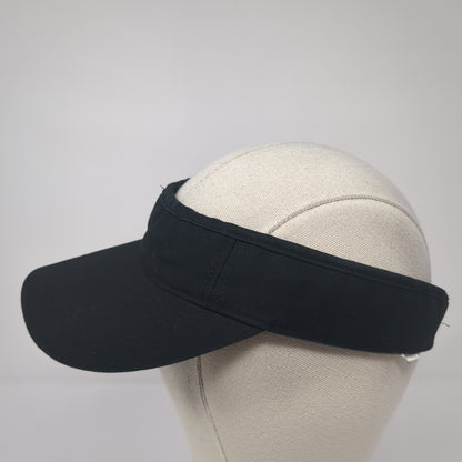 Unbranded Sun Visor Hat Black One Size Adjustable Strap Lightweight Blank