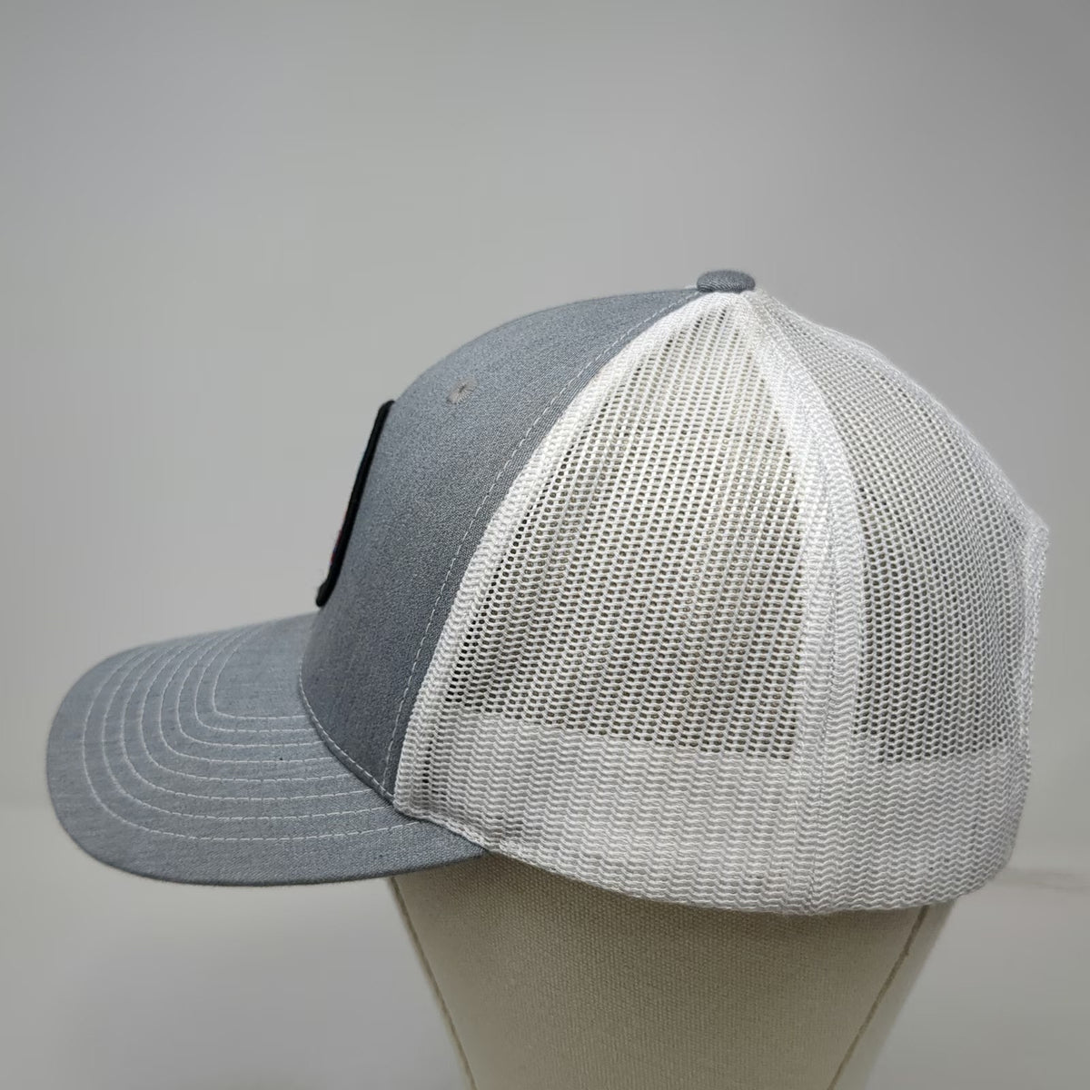 Richardson Trucker Hat Gray One Size EMS Conference Boise Mesh Snapback Patch