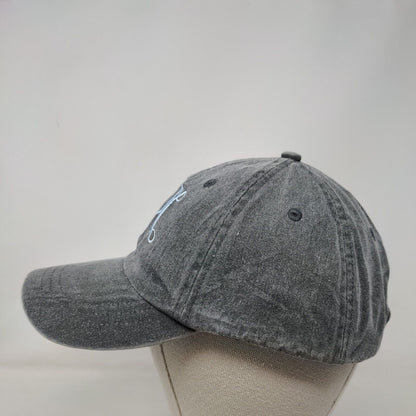 JPC Slideback Hat Gray One Size Adjustable Embroidered 6 Panel Adams