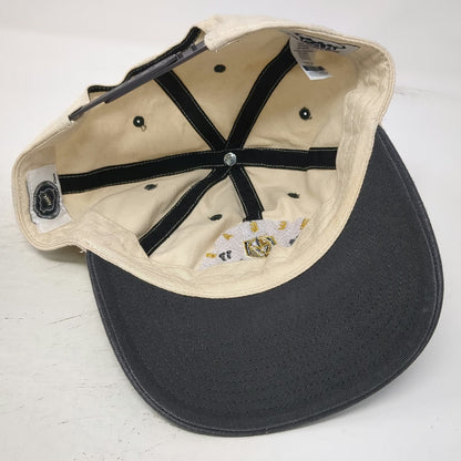 Vegas Golden Knights NHL Fan Favorite Snapback Hat Beige Black OSFM 2017 Shield