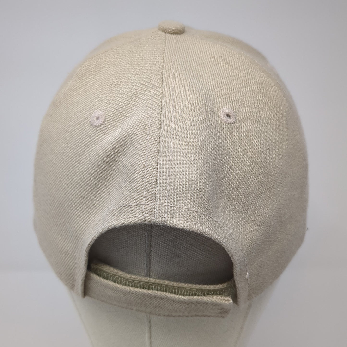 Unbranded Strapback Hat Beige One Size Solid Adjustable Outdoor Blank