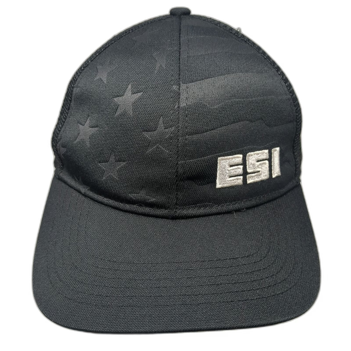 Outdoor Cap Trucker Hat Black One Size ESI American Flag Mesh Snapback Stars