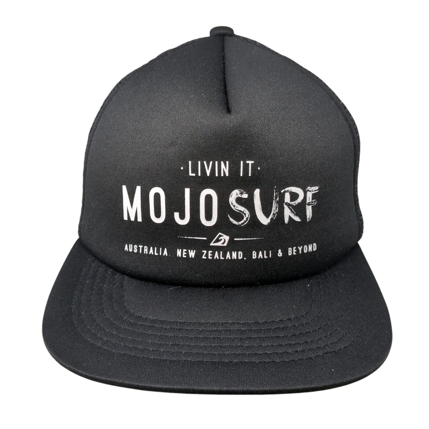 Livin It Mojosurf Snapback Trucker Hat Black One Size Mesh Back Outdoor