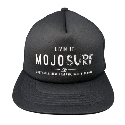 Livin It Mojosurf Snapback Trucker Hat Black One Size Mesh Back Outdoor