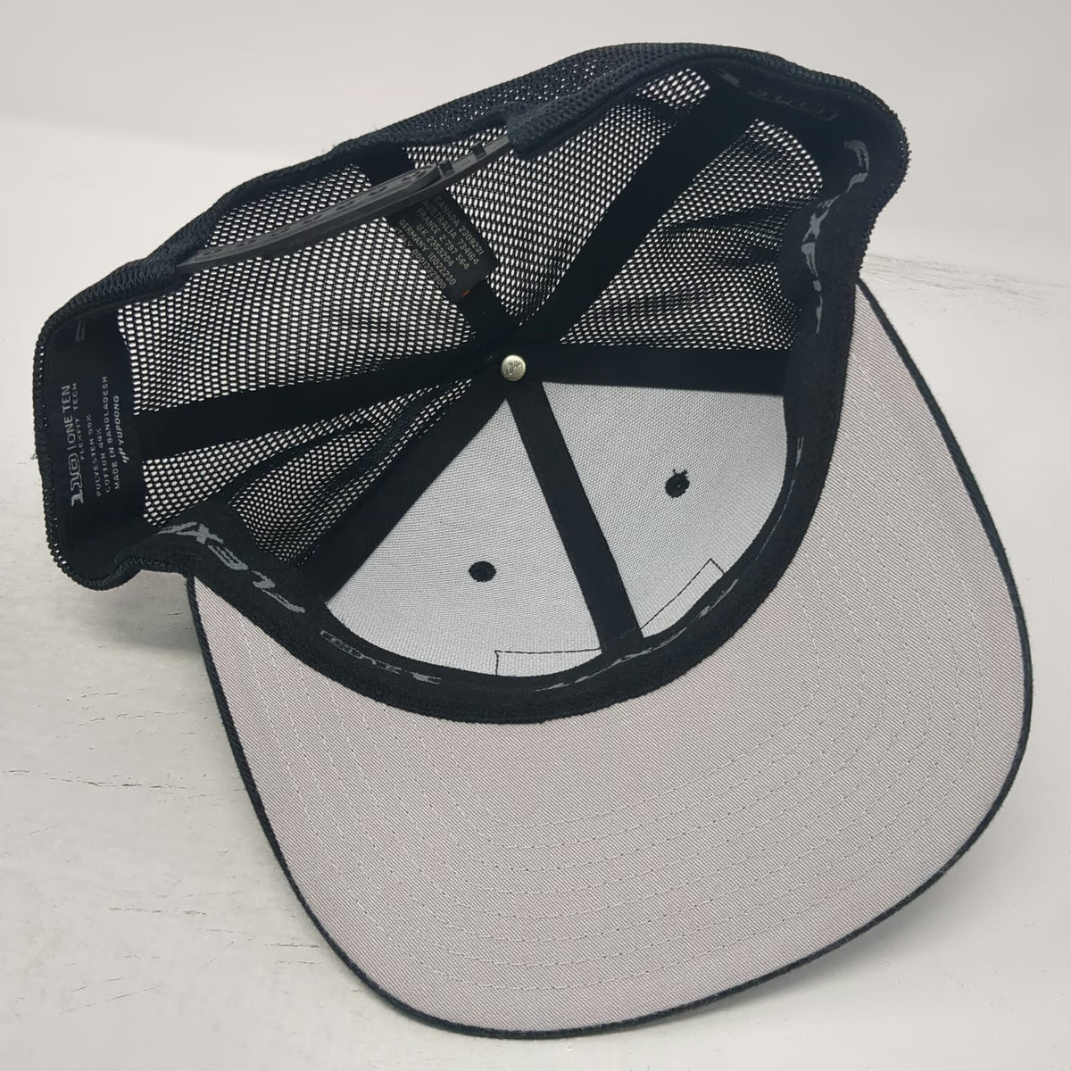 Yupoong Trucker Hat Black One Size Never Summer Snowboard Mfg Patch Snapback