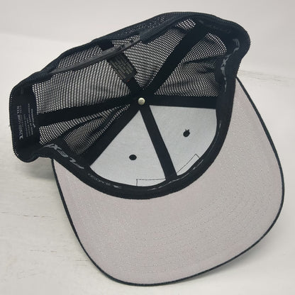 Yupoong Trucker Hat Black One Size Never Summer Snowboard Mfg Patch Snapback