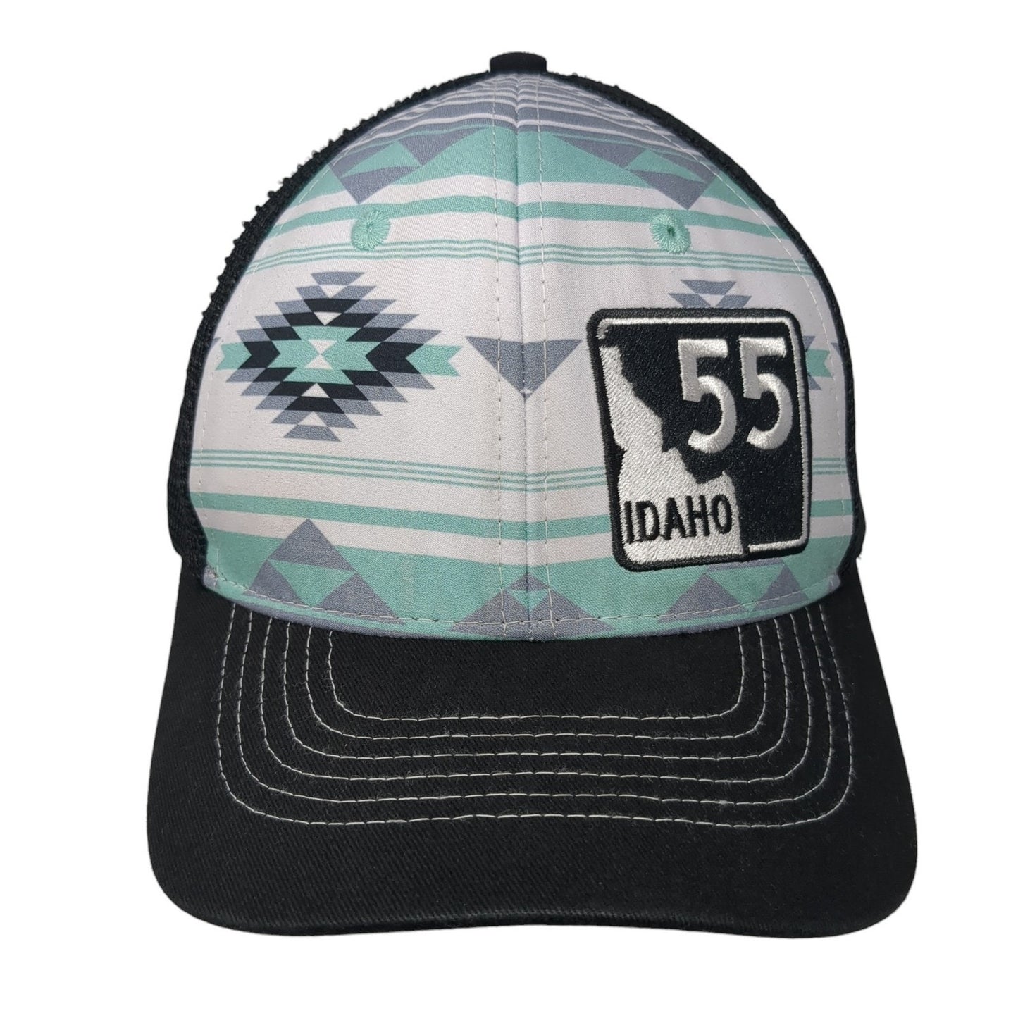 55 Idaho Snapback Trucker Hat Multicolor OS Adjustable Mesh Arcadian Outfitters