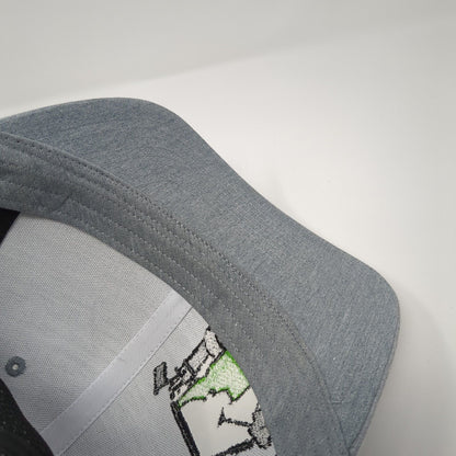 Golf Cart Snapback Trucker Hat Gray One Size Adjustable Mesh Back Richardson