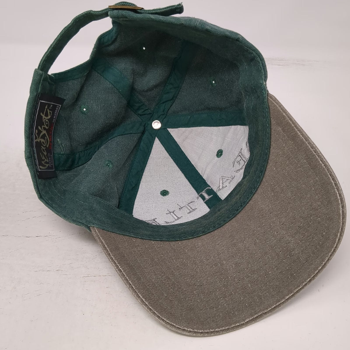 HeadShot by KC Caps Baseball Cap Green One Size Slideback Two-Tone Seattle Hat