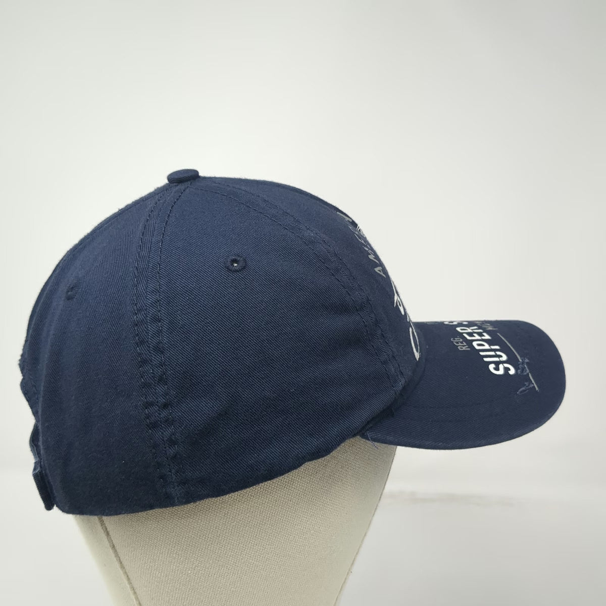 H3 Headwear 5 Panel Blue One Size Ford Super Service Distressed Strapback Hat