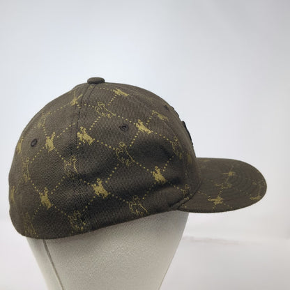 Zephyr Brown Baseball Cap S Fitted Bucking Bronco All Over Print Embroidered Hat