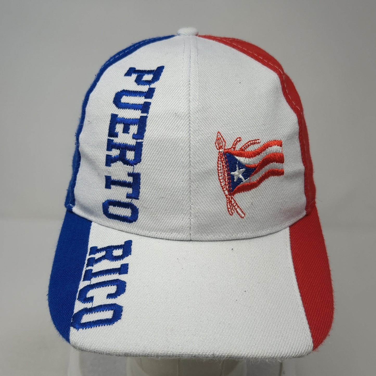 Puerto Rico Strapback Baseball Cap Multicolor One Size Adjustable Patriotic