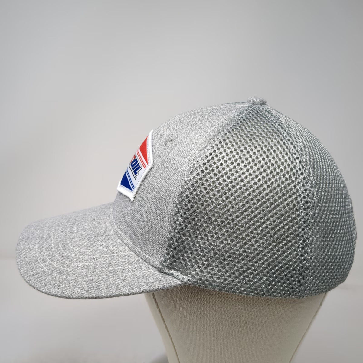 Amsoil Synthetic Lubricants Logo Gray One Size Trucker Hat Mesh Snapback