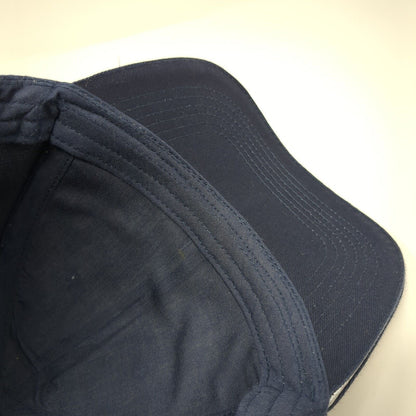 Image Solutions Strapback Hat Blue One Size Embroidered Logo Piping