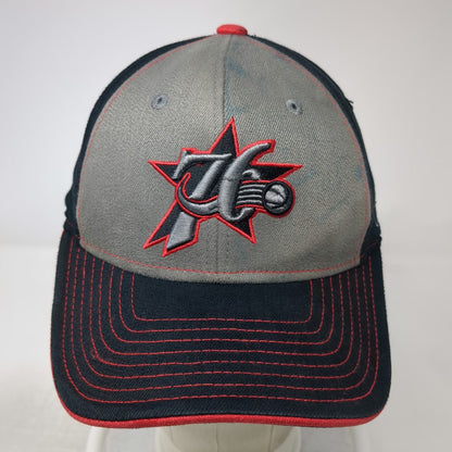 Reebok Philadelphia 76ers NBA Cap Black Gray Red One Size Stretch Fit Logo Hat