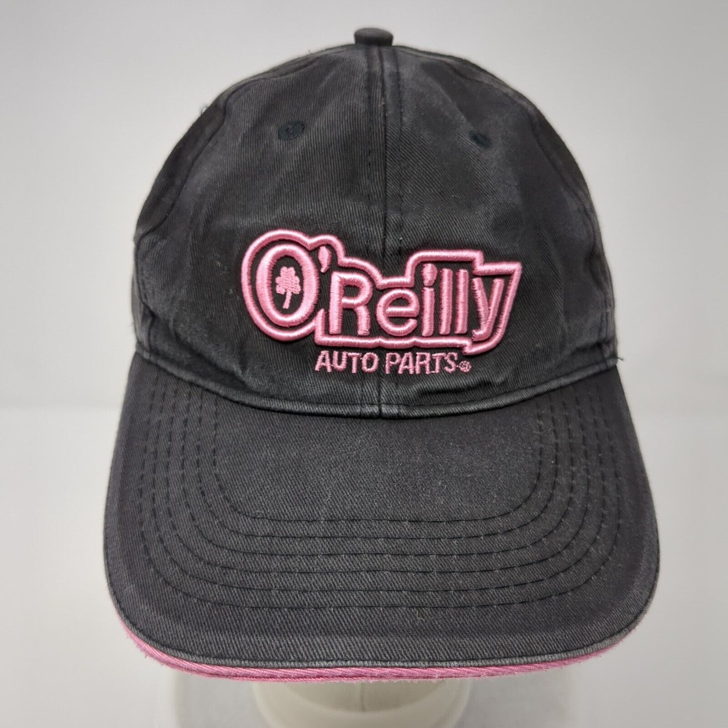 O'Reilly Auto Parts Strapback Hat Black One Size Embroidered 6 Panel