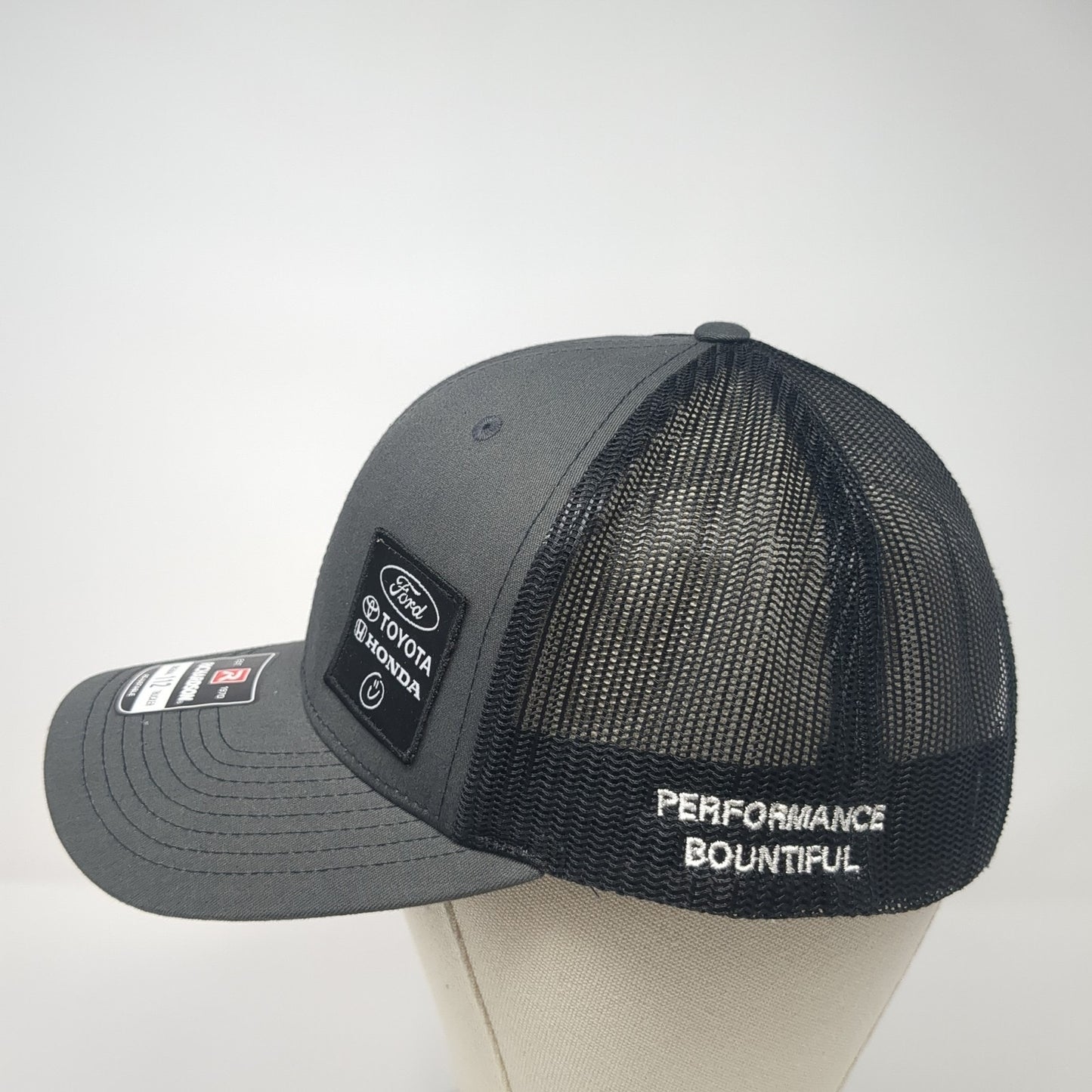 Ford Toyota Honda Trucker Hat Gray One Size Adjustable Mesh Back Richardson
