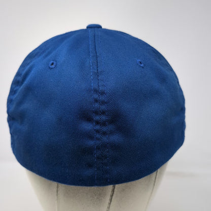 Flexfit Baseball Cap Blue XL Snowbird Ski Resort Logo Elastic Curved Brim Hat