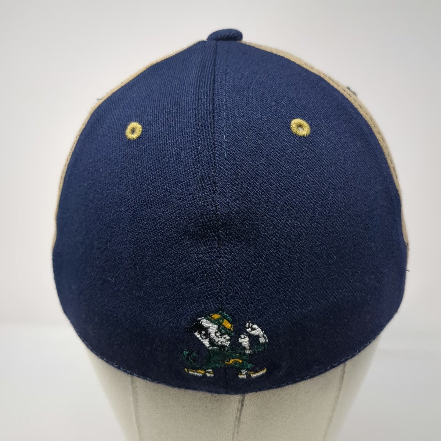 Notre Dame Fighting Irish NCAA Blue Gold One Size Cap Mascot One Fit Shamrock