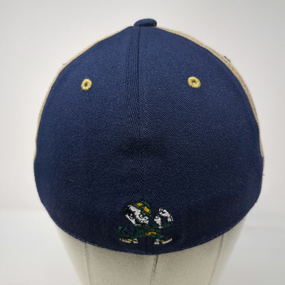 Notre Dame Fighting Irish NCAA Blue Gold One Size Cap Mascot One Fit Shamrock