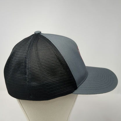 Pacific Headwear Baseball Cap Gray XL Aztec Welding LLC Fitted Mesh Hat Workwear