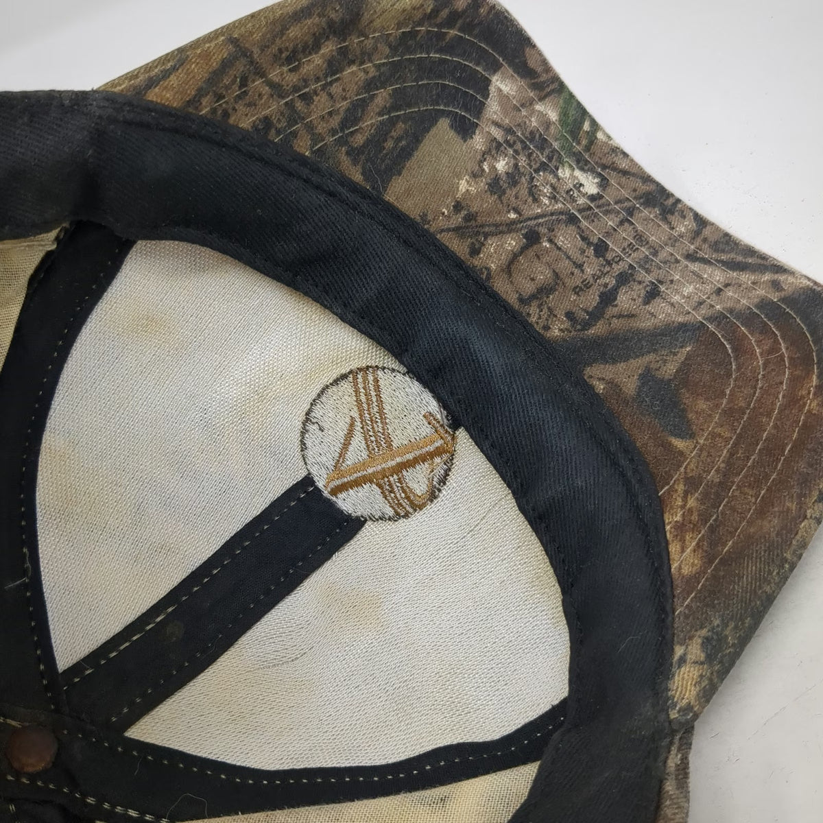 Competition Headwear Snapback Brown Camo Realtree Made In USA Hat Vintage