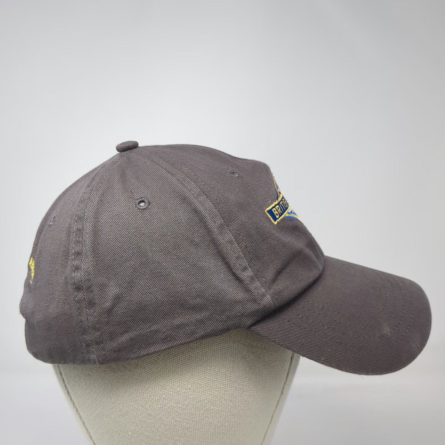 British Beer Company Hat Baseball Cap Gray One Size Slideback Union Jack Logo