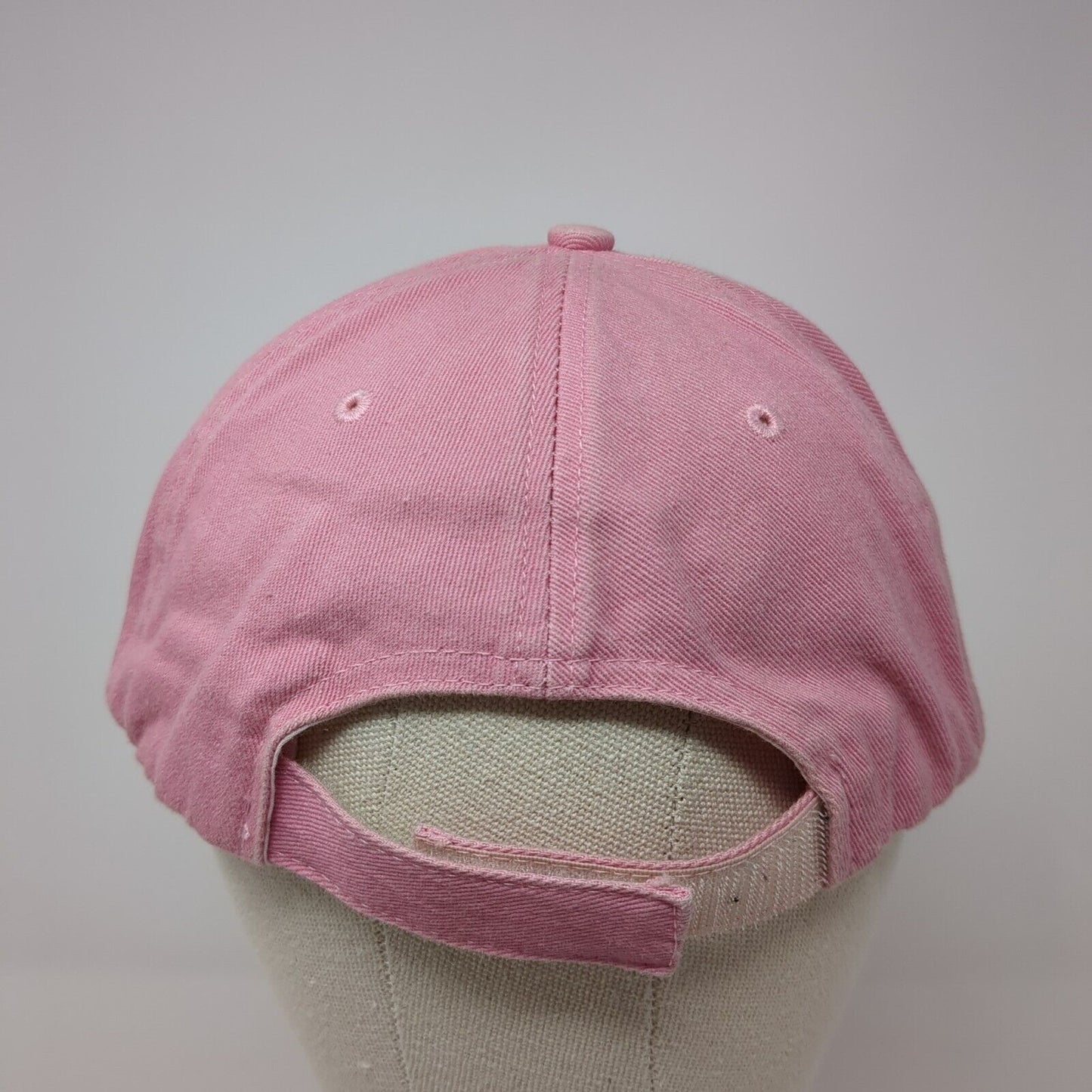 Mickey Mouse Adult Strapback Hat Pink One Size Adjustable Disney Parks Cotton