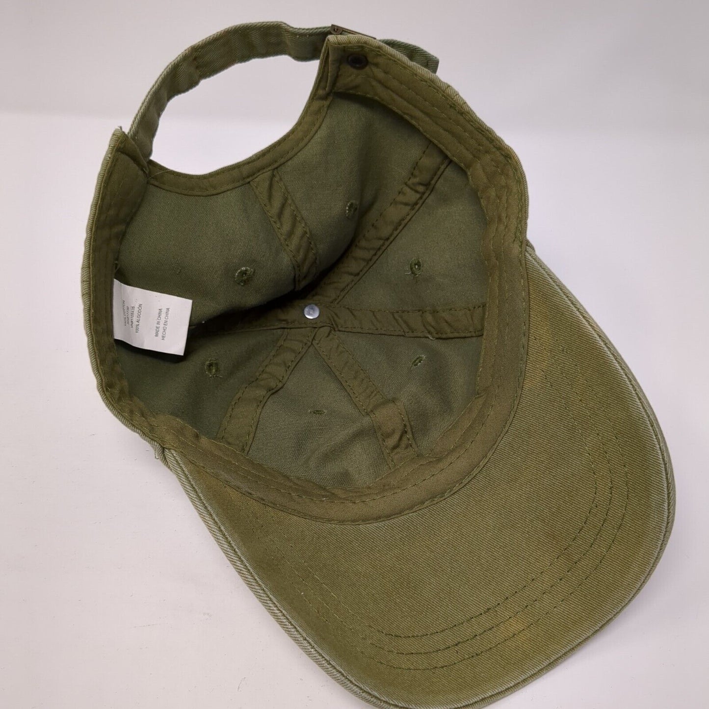 Unbranded Slideback Hat Green One Size Adjustable Blank 6 Panel Outdoor
