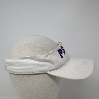 PHS Sun Visor Hat White One Size Adjustable Embroidered Lightweight Sportsman