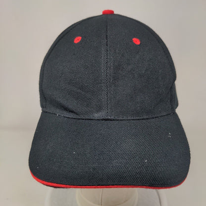 Tan's Club Strapback Hat Black One Size Adjustable 6 Panel Solid Blank