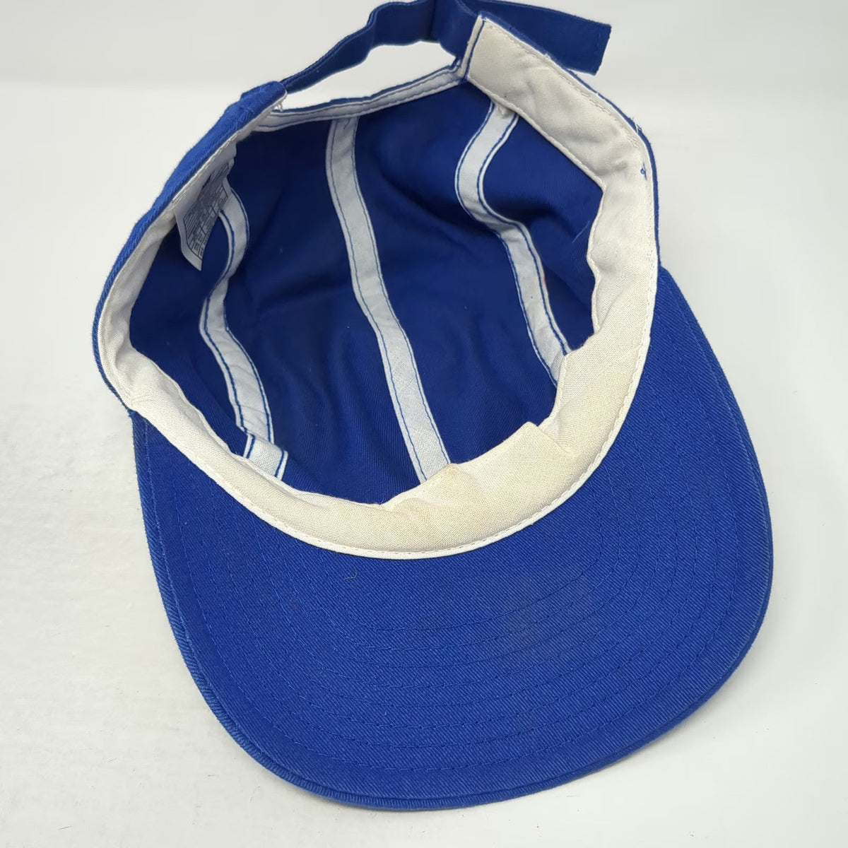 Nike Baseball Cap Blue One Size Strapback Embroidered Swoosh Patterned Strap Hat