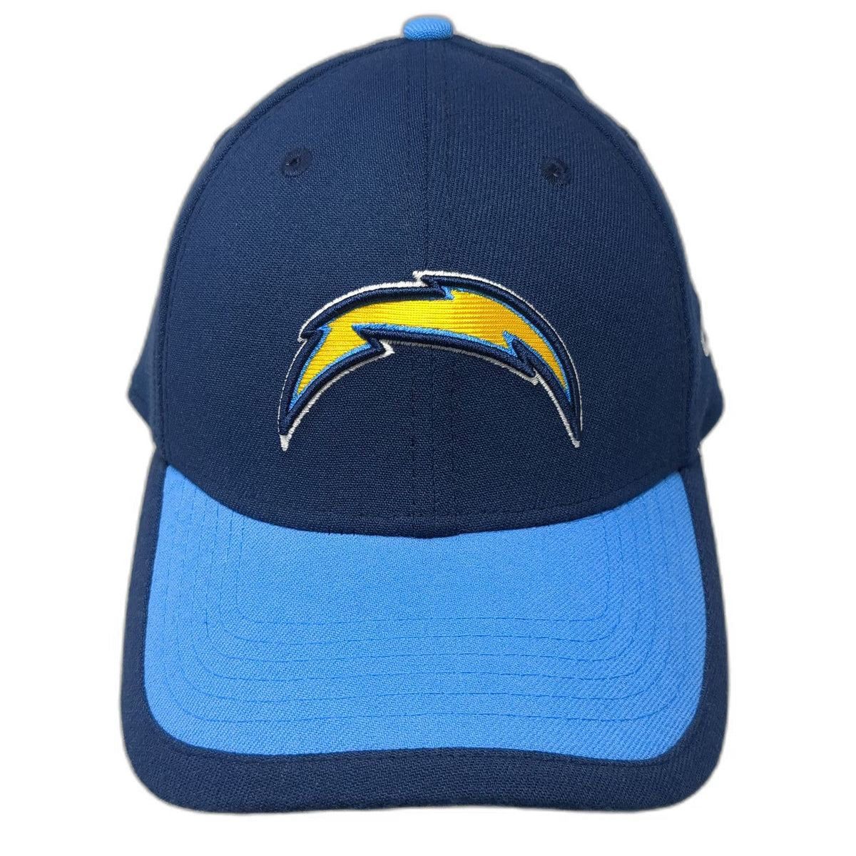 Los Angeles Chargers NFL New Era Blue Cap L 39THIRTY Stretch Fit Two Tone Hat