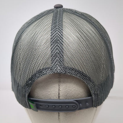 Idaho Central Credit Union Trucker Hat Green Gray One Size Mesh Snapback Patch