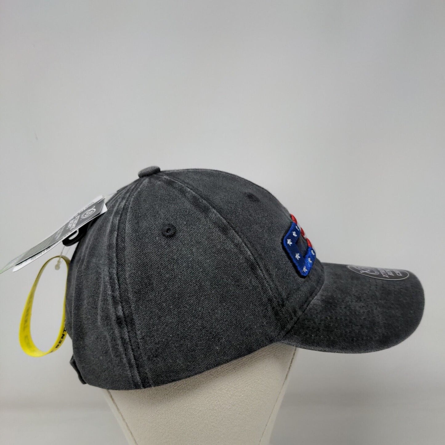 CSI American Flag Strapback Hat Gray OSFM Embroidered Git Bent W/Tags
