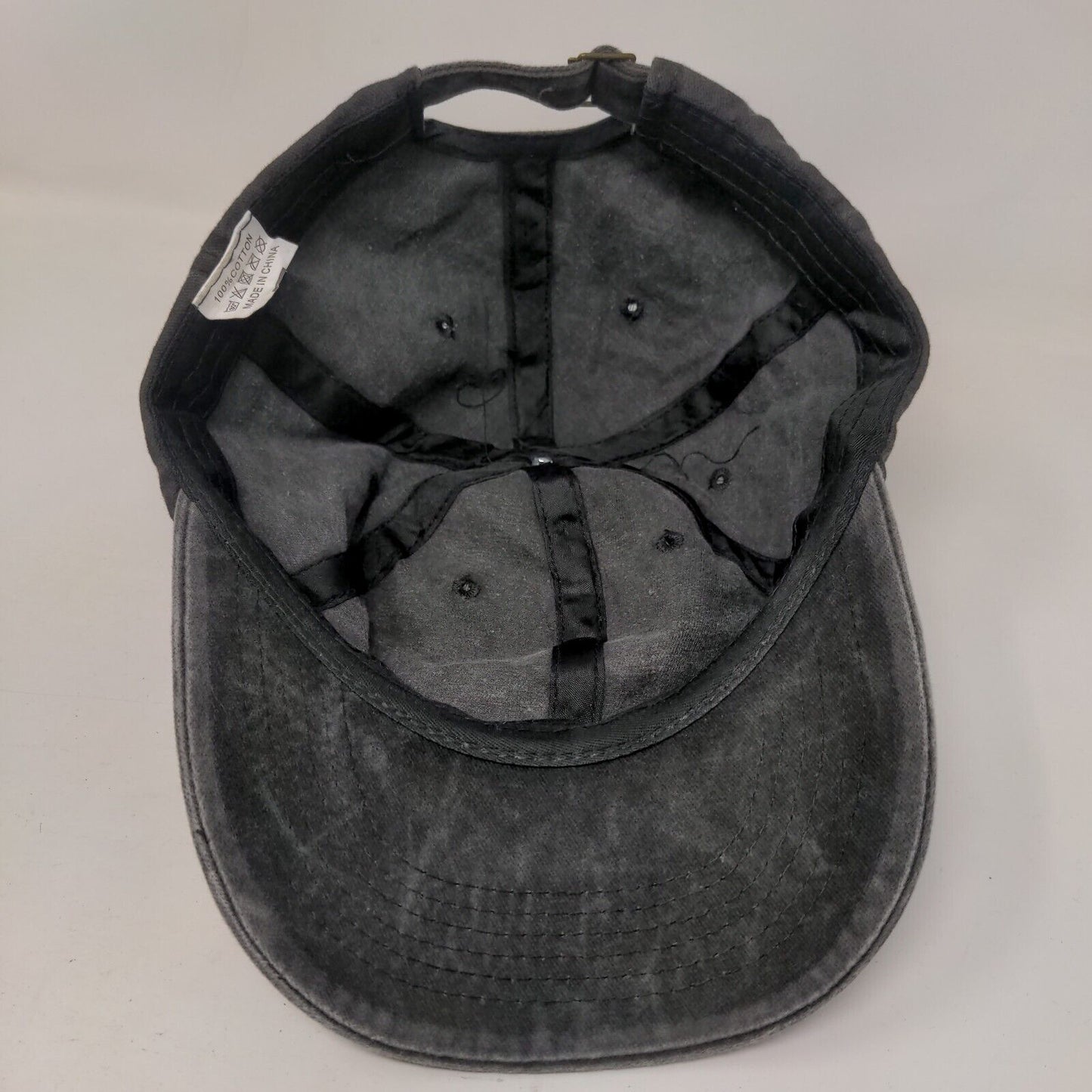 Let's Go Brandon American Flag Slideback Hat Gray One Size 6 Panel