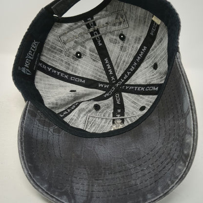 Kryptek Baseball Cap Gray One Size Typhon Camo Spartan Patch Strapback Hat