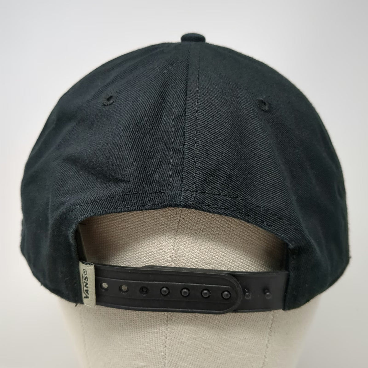 Vans Snapback Hat Black Red Buffalo Plaid One Size Off The Wall Patch Logo Brim