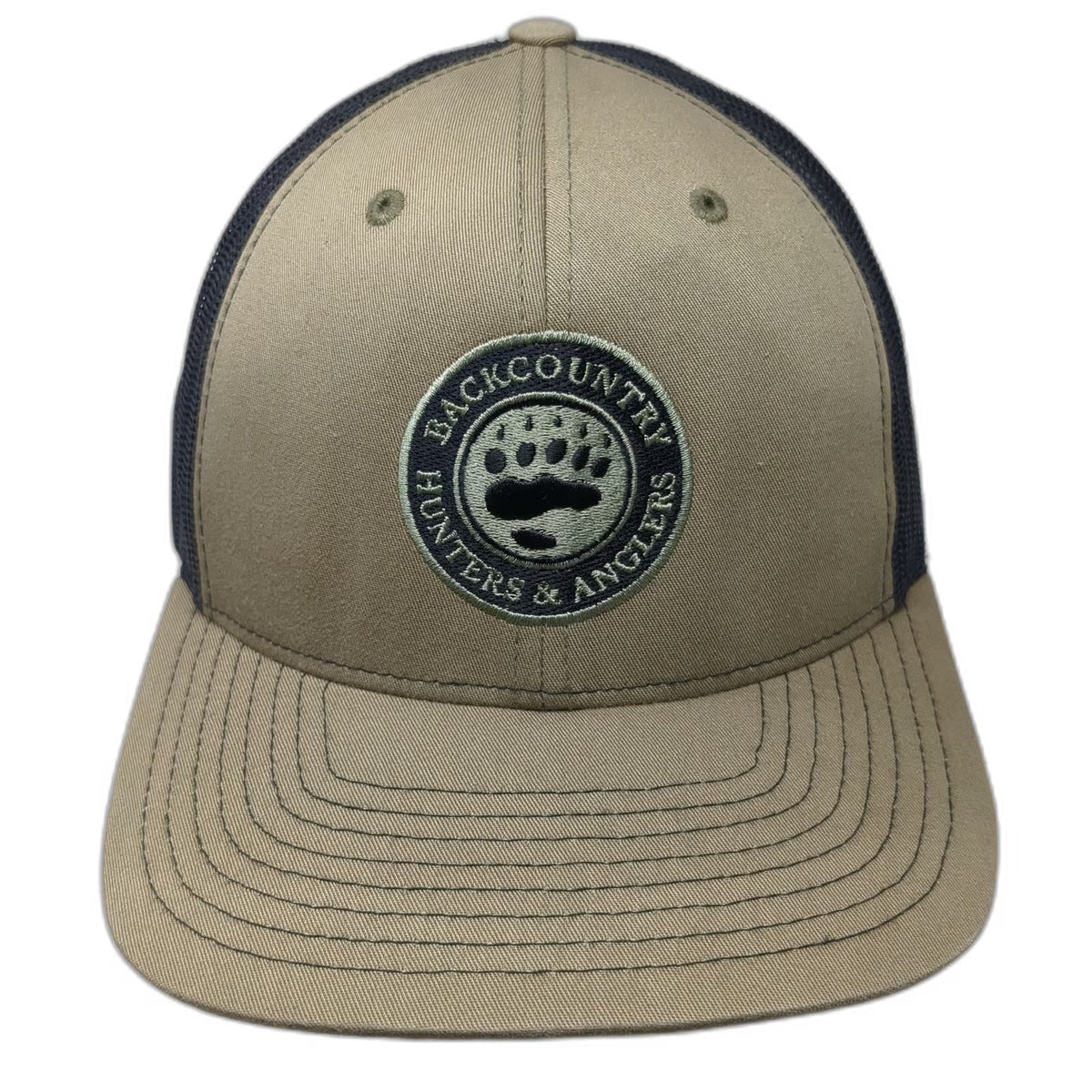 Richardson Trucker Hat Green One Size Backcountry Hunters Anglers Bear Paw Patch