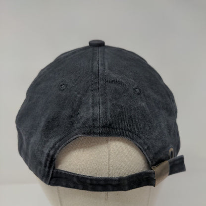 Daze Slideback Hat Black One Size Adjustable Embroidered Vent Holes