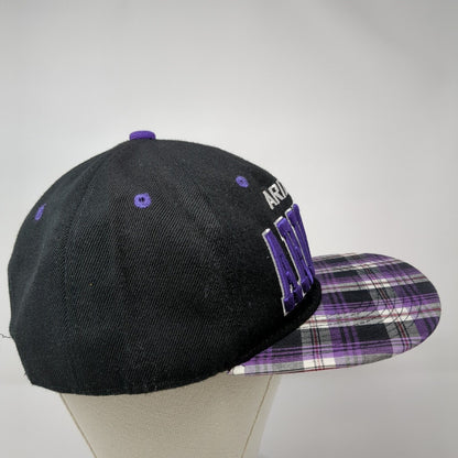 Arizona Snapback Hat Multicolor One Size Adjustable Embroidered Plaid Headline
