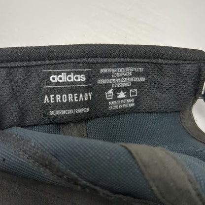 Adidas Baseball Cap Gray One Size Aeroready Perforated Strapback Hat Running