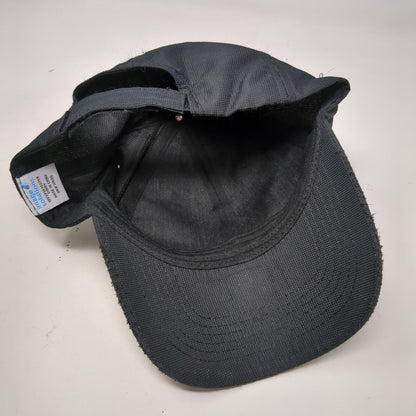 Image Solutions Strapback Hat Black OSFA Solid Adjustable Embroidered