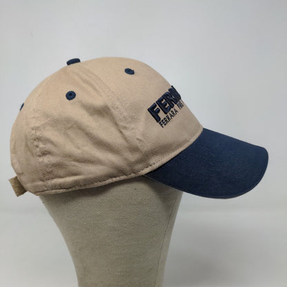 Ferrara Fire Men's Strapback Hat Tan Adjustable Embroidered Logo