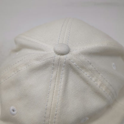 Otto Beechcraft Baseball Cap White One Size Slideback Side Logo 100% Cotton Hat